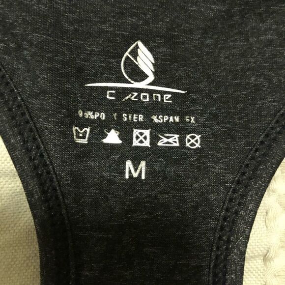 Icyzone Racerback Tank Top Dark Gray Size M - Picture 3 of 3